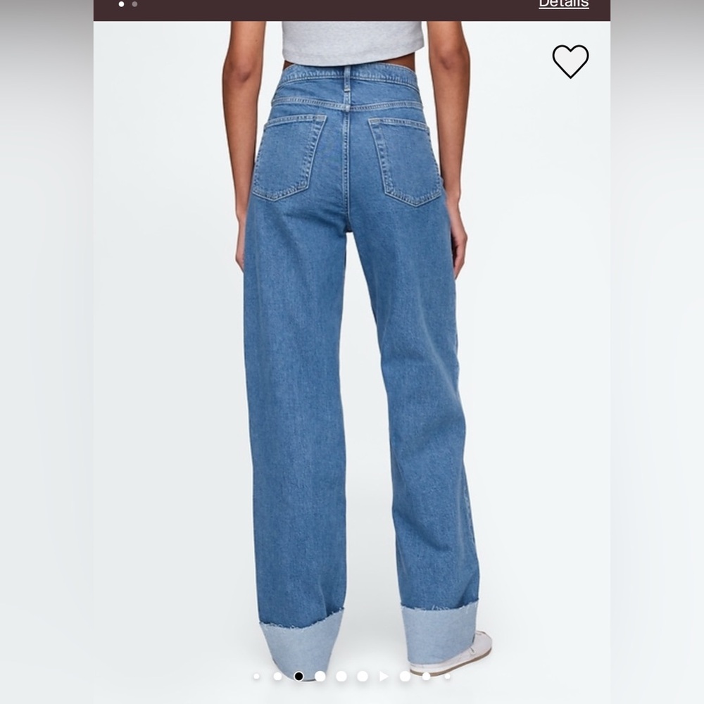 GAP Mid Rise Cuffed 90s loose Jeans
